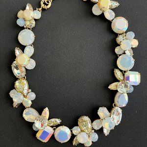 Vintage J.Crew Gemstone Chunky Necklace with Clasp